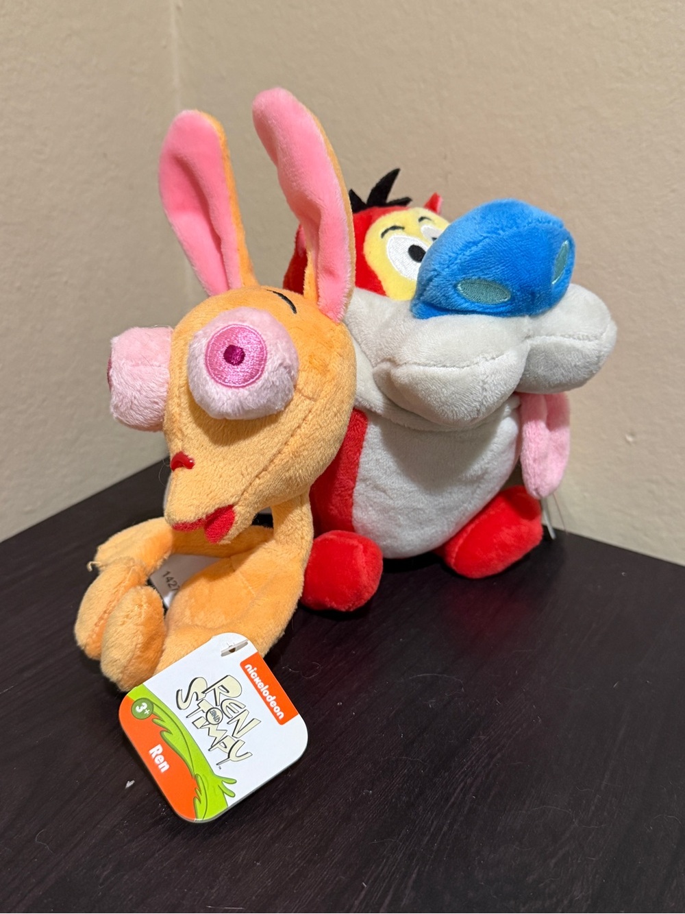 NWT Nickelodeon Ren & Stimpy Plush Duo